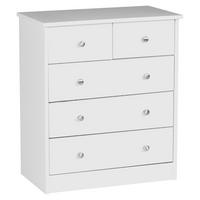 Komód Mid.you - alumíniumszínű/fehér, Konventionell, faalapú anyag/fém (60/70/35cm) - MID.YOU