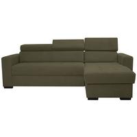 Kutna Garnitura Marco - maslinasto zelena/crna, Konvencionalno, drvni materijal/drvo (238/78-94/170cm) - Modern Living