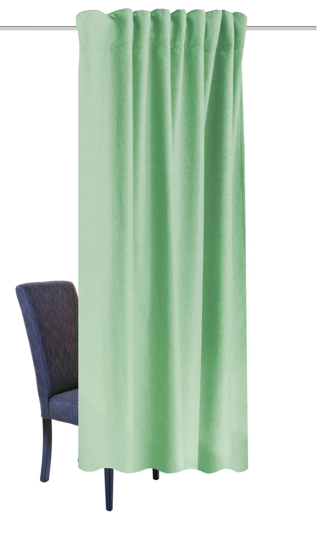 Wärmeschutzvorhang Eskimo Mintgrün ca. 135x225cm - Mintgrün, Basics, Textil (135/225cm) - Schmidt W. Gmbh