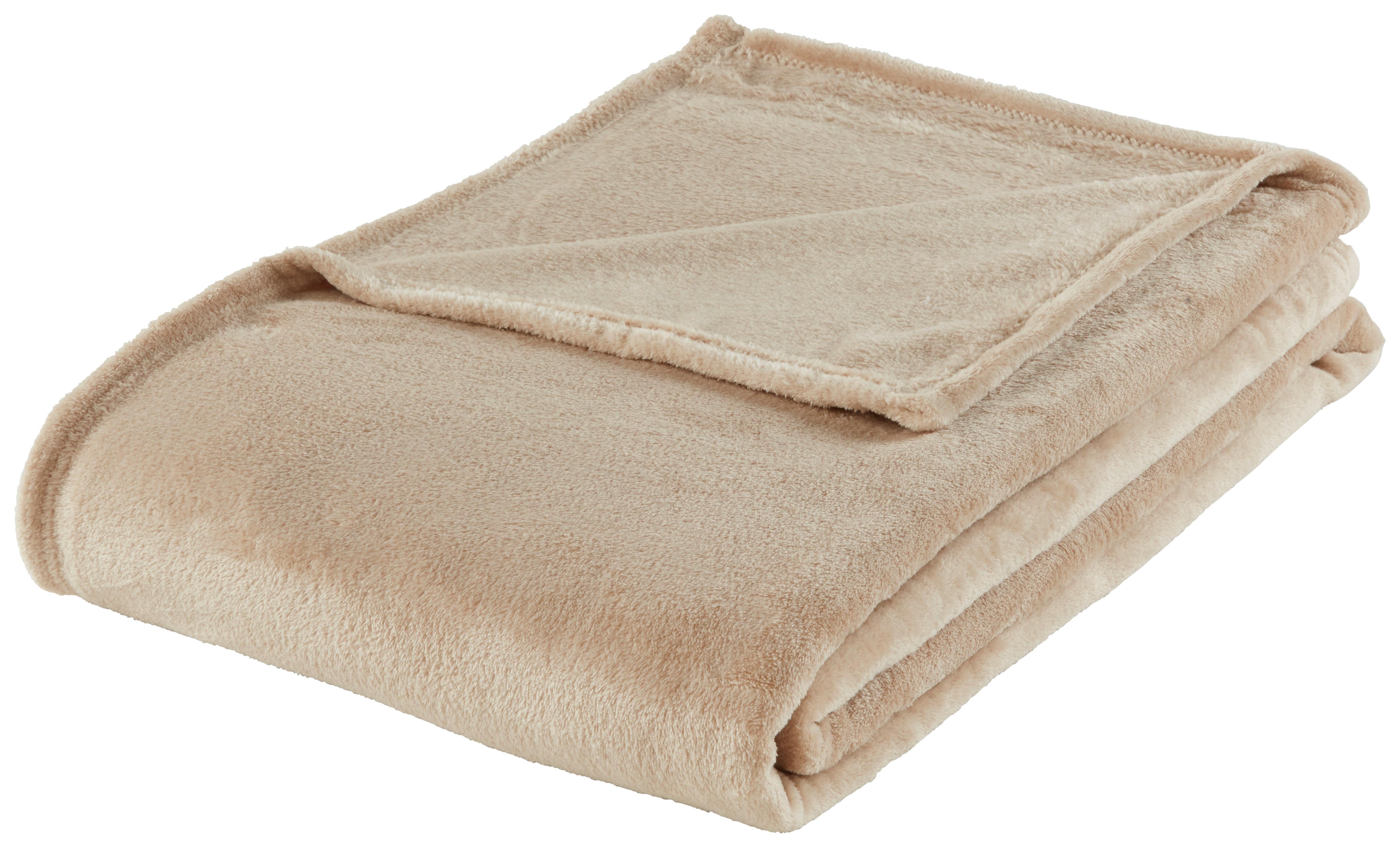 Kuscheldecke Michael XXL in Beige ca. 220x240cm - Beige, Textil (220/240cm) - Modern Living