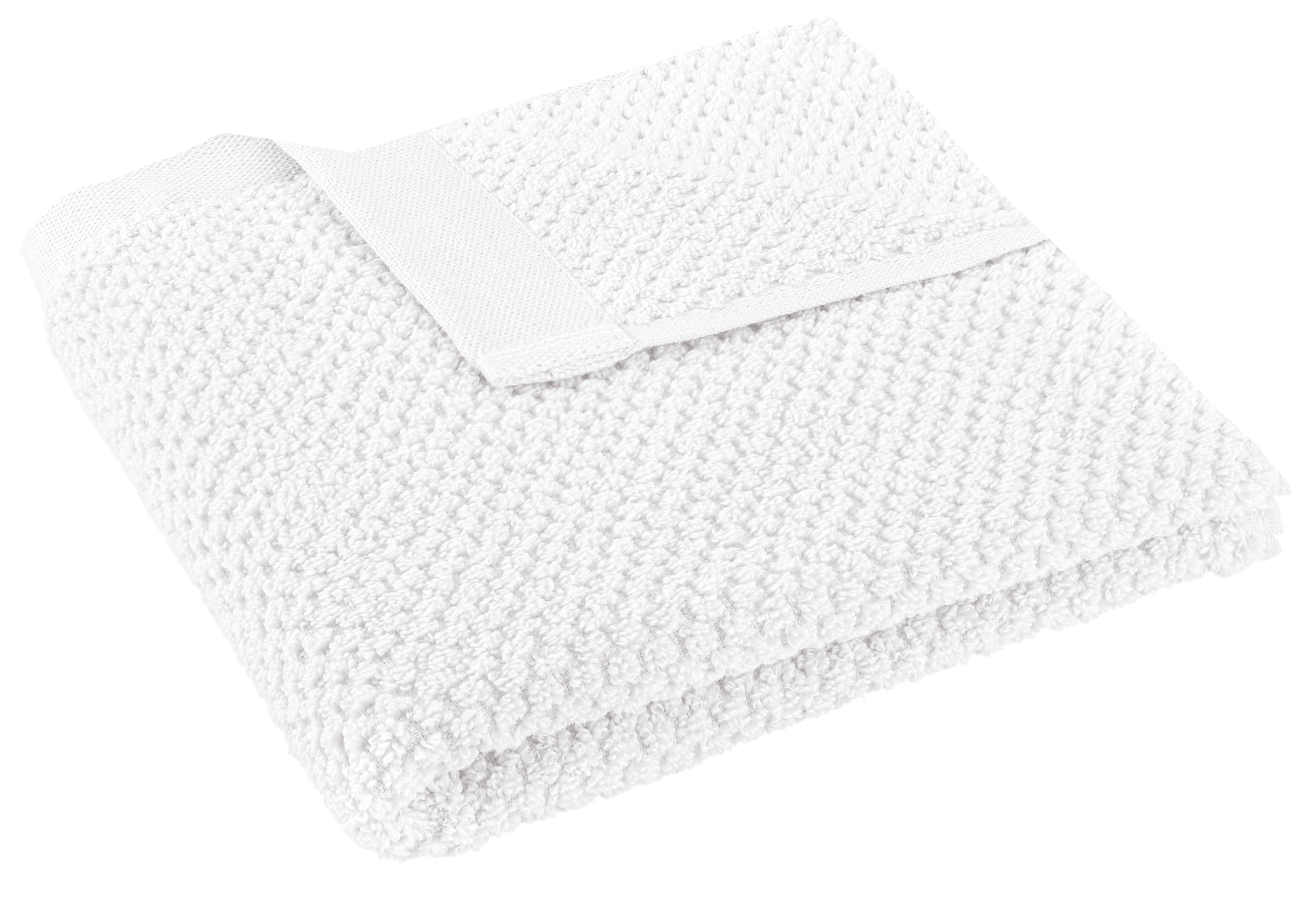 Handtuch Luise in Weiss ca. 50x100cm - Weiss, Konventionell, Textil (50/100cm) - Modern Living