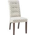 Stuhl in Creme/grau - ROMANTIK / LANDHAUS, Holz (48/102/50cm) - ZANDIARA