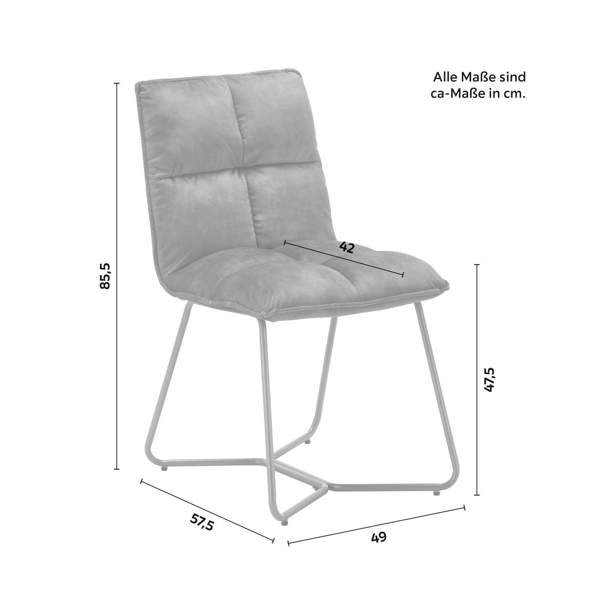 KRZESŁO FONIA - niebieski/kolor złoty, Modern, metal/drewno (49/85,5/57,5cm) - Bessagi Home