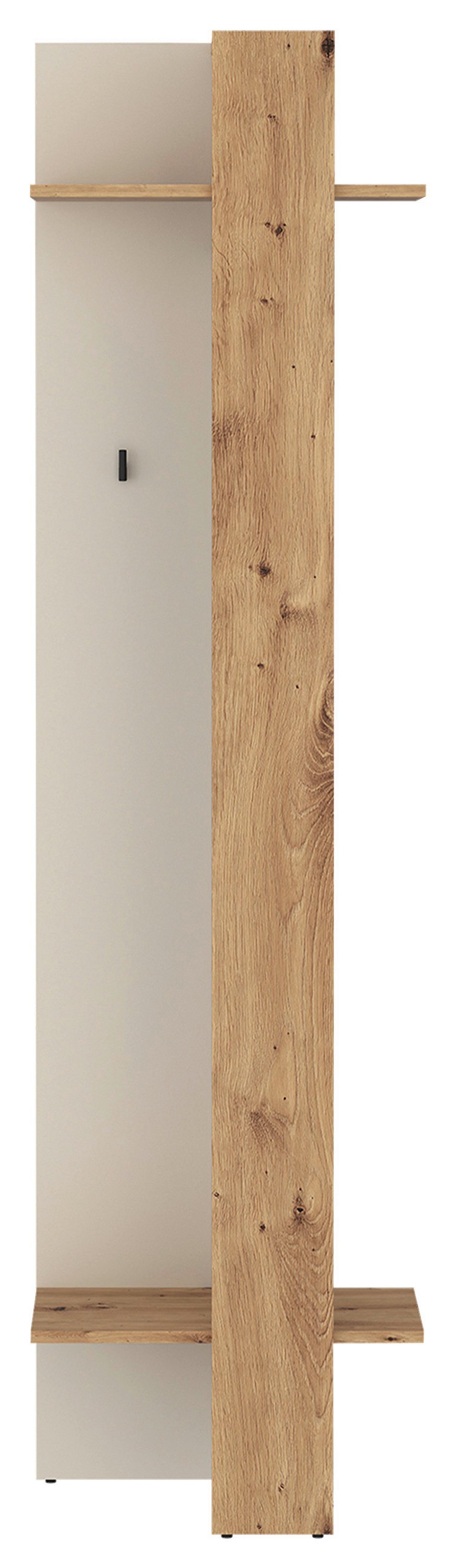 Garderobni Panel Caneva - kašmir/hrast artisan, Osnovno, pločasti materijal (52/198/30,6cm) - Modern Living