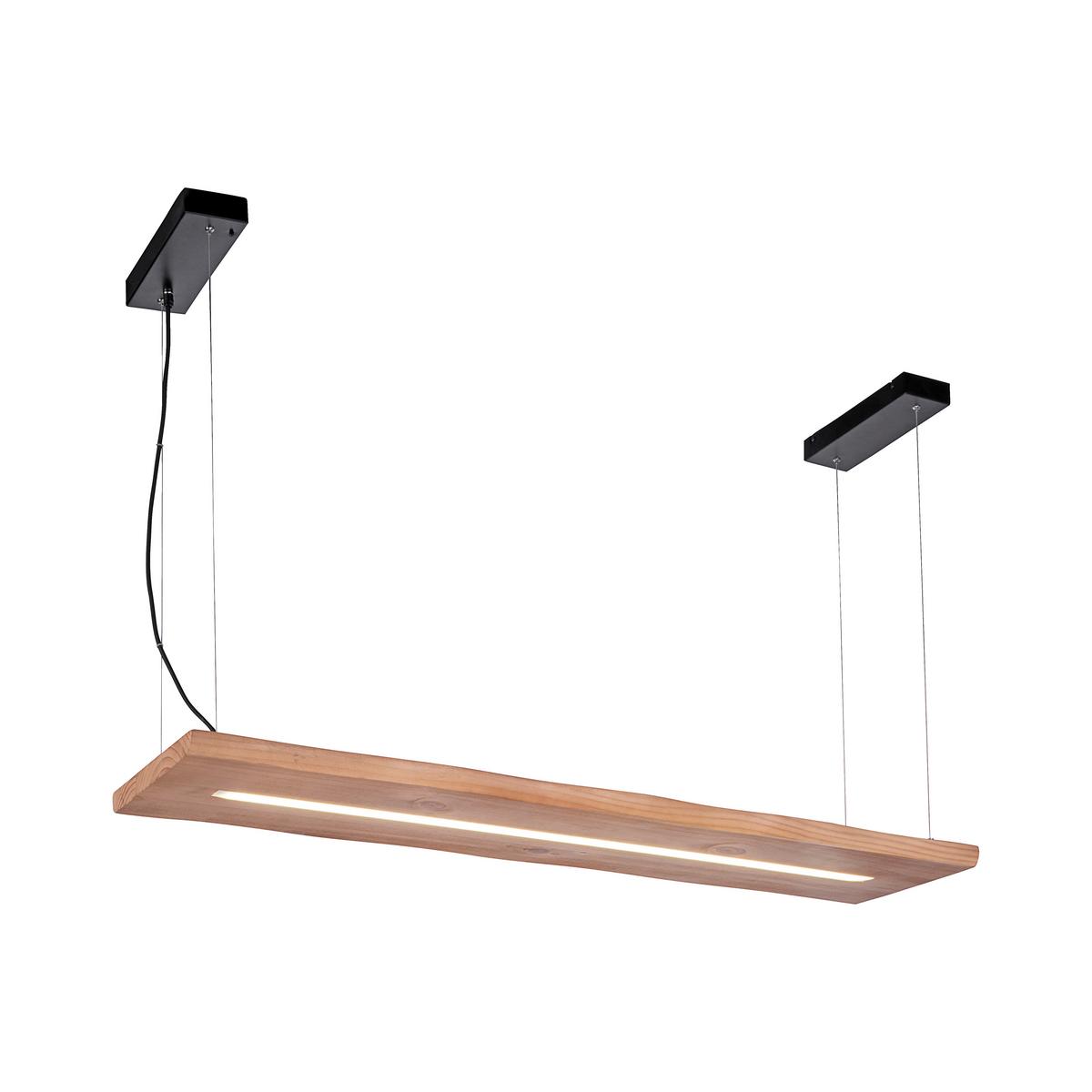LAMPA WISZĄCA LED 2625-79 PALMA - kolor naturalny/czarny, Natur, tworzywo sztuczne/metal (120/30/120cm) - Paul Neuhaus
