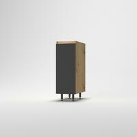 Konyhai Alsószekrény Toscana - Artisan tölgy/szürke, Modern, faalapú anyag (30/87/56cm)