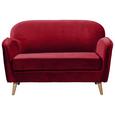 Sitzbank in Rot 'Milo' 2-Sitzer - Rot/Kieferfarben, Trend, Holz/Holzwerkstoff (142/88/92cm) - Livetastic Sitzbank in Rot 'Milo' 2-Sitzer - Rot/Kieferfarben, Trend, Holz/Holzwerkstoff (142/88/92cm) - Livetastic