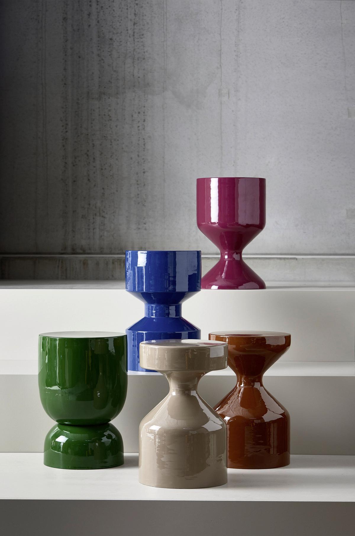 Beistelltisch Floyd Dunkelorange - Dunkelorange, Design, Metall (30/47/30cm) - Livetastic