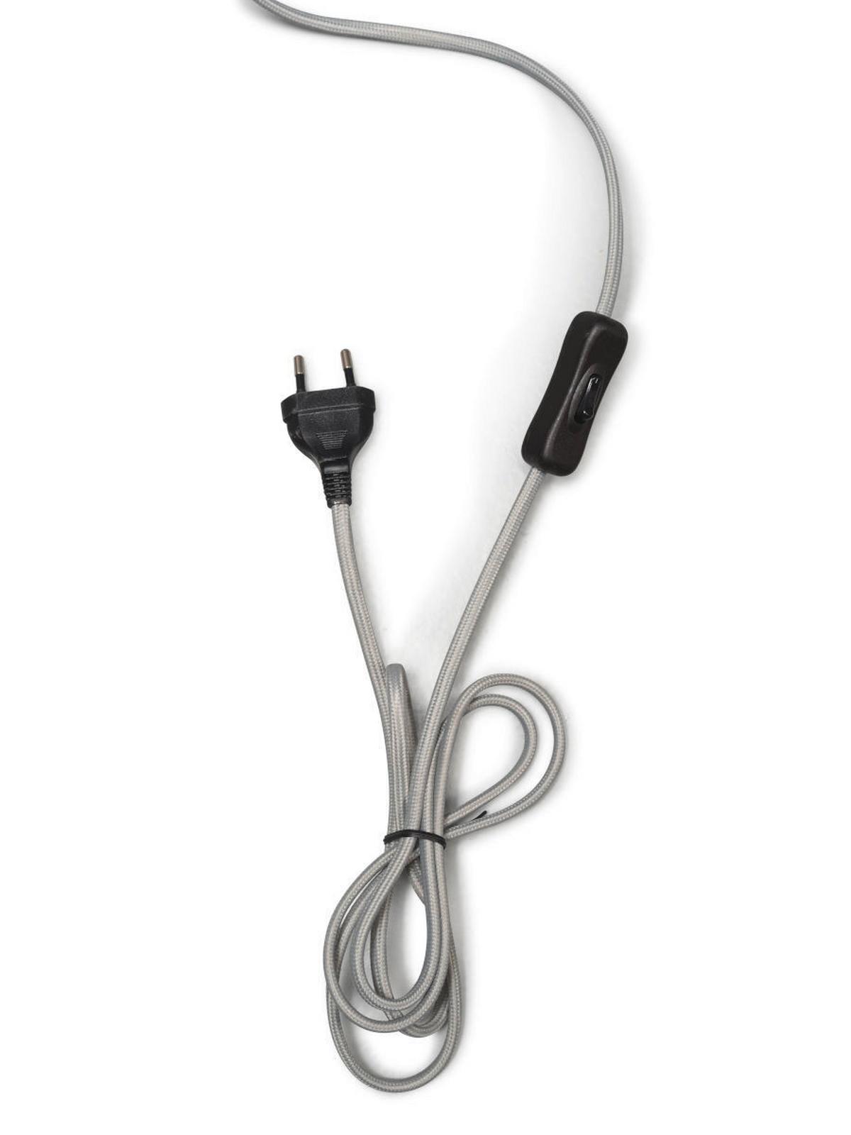 Namizna Svetilka Anna, Temno Siva, Bambus - temno siva/naravne barve, Trend, tekstil/les (36/54cm) - Good & Mojo