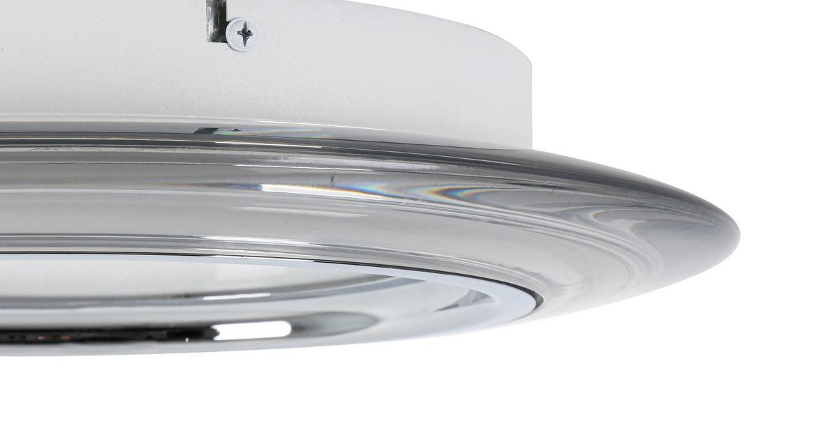 LAMPA SUFITOWA LED MACON - biały/przezroczysty, Design, tworzywo sztuczne/metal (35/6cm) - Novel