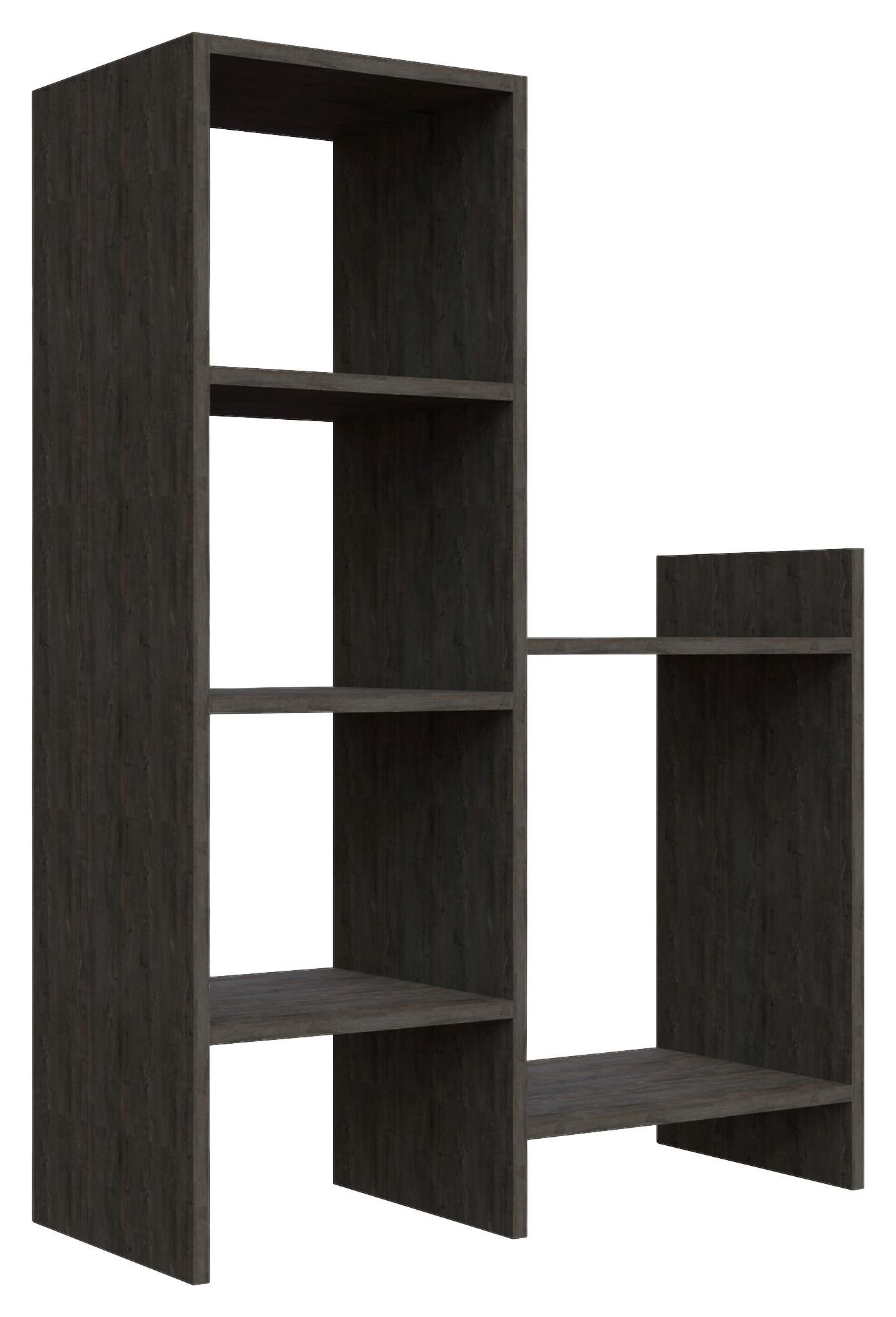 Regal Za Čevlje Earl - temni hrast, Design, leseni material (85,6/120/35,6cm) - Livetastic