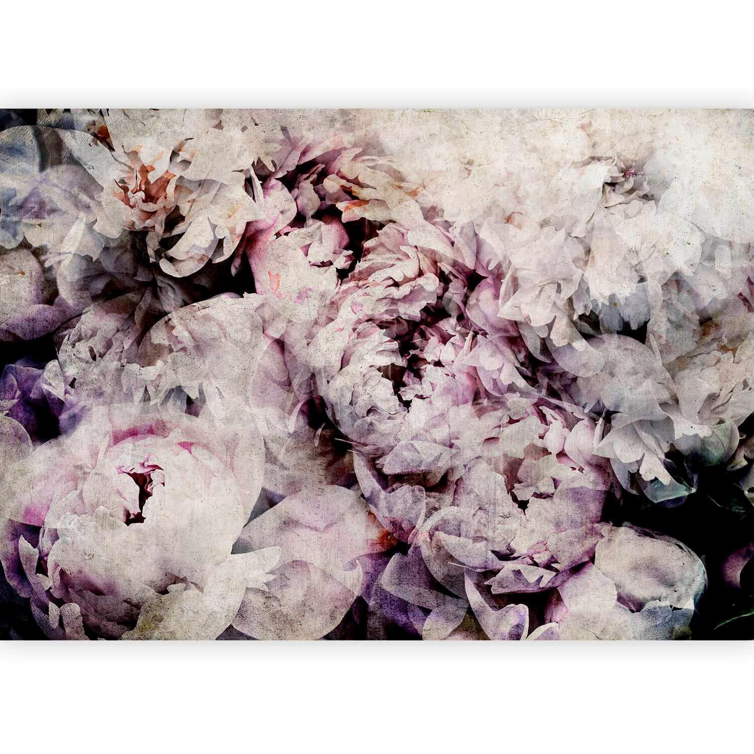 Fototapeta Home Flowerbed, 200x140cm - magenta/svetlo siva, Trendi, tekstil (200/140cm) - artgeist