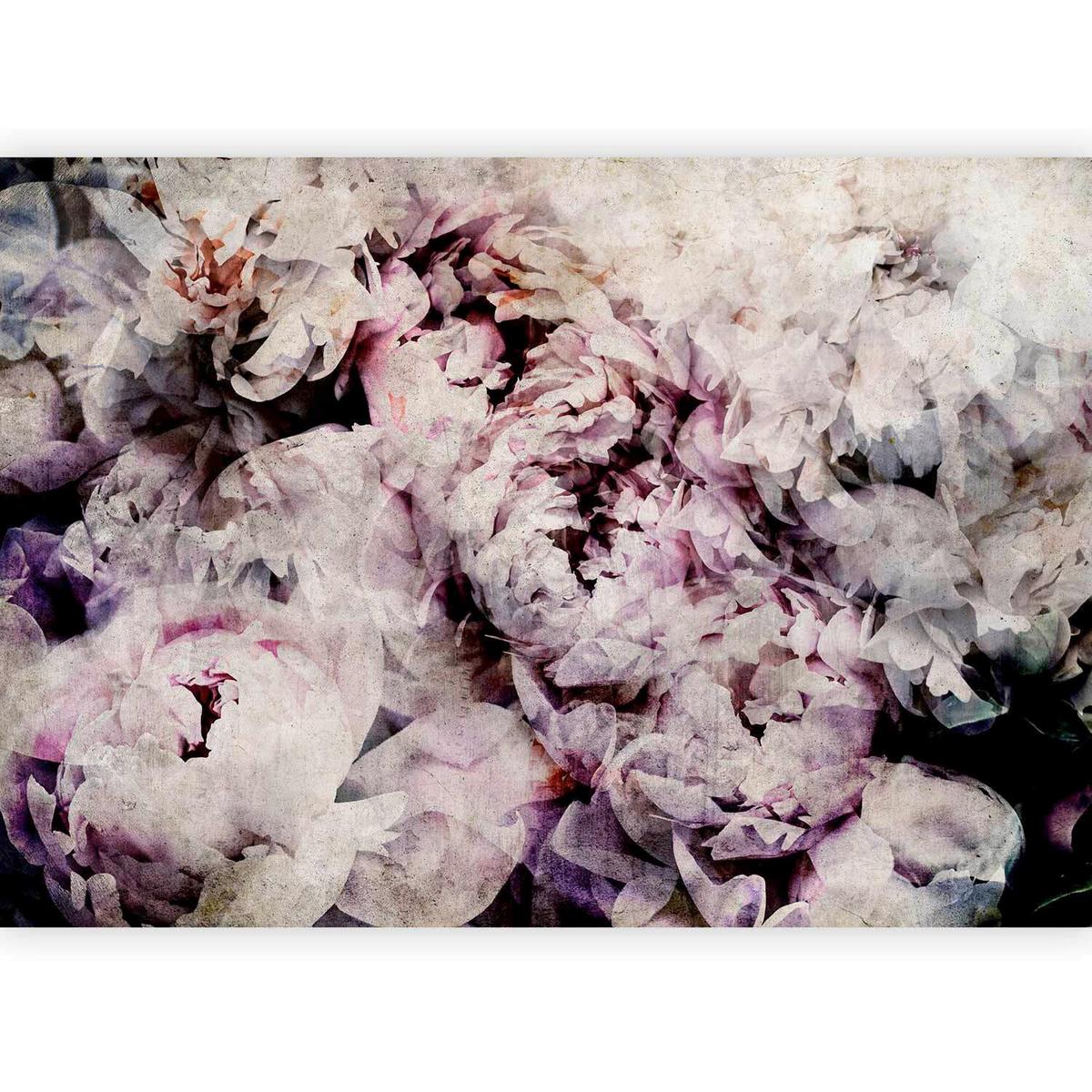 Fototapeta Home Flowerbed, 200x140cm - magenta/svetlo siva, Trendi, tekstil (200/140cm) - artgeist