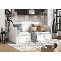 Raztegljiva Postelja Storm, Bela, 90-180x200 - barve bora/bela, Romantika, kovina/umetna masa (90-180/200cm) - MID.YOU