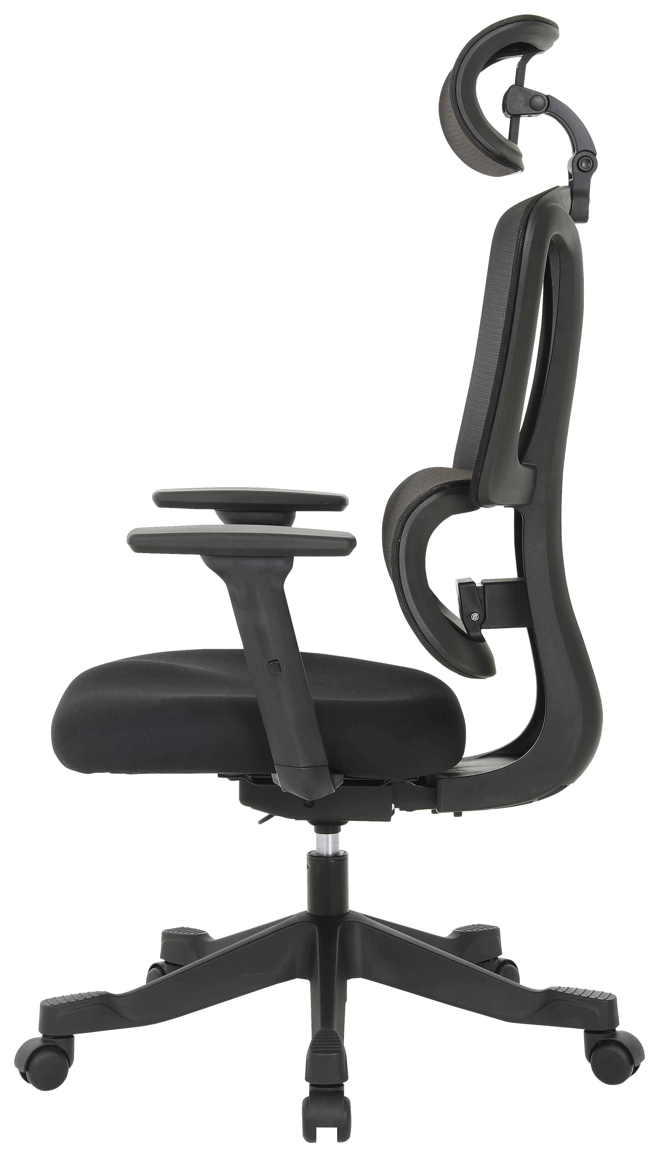 SNURRSTOL NOEMI - svart, Design, metall/trä (65/122-130/62cm) - Mömax