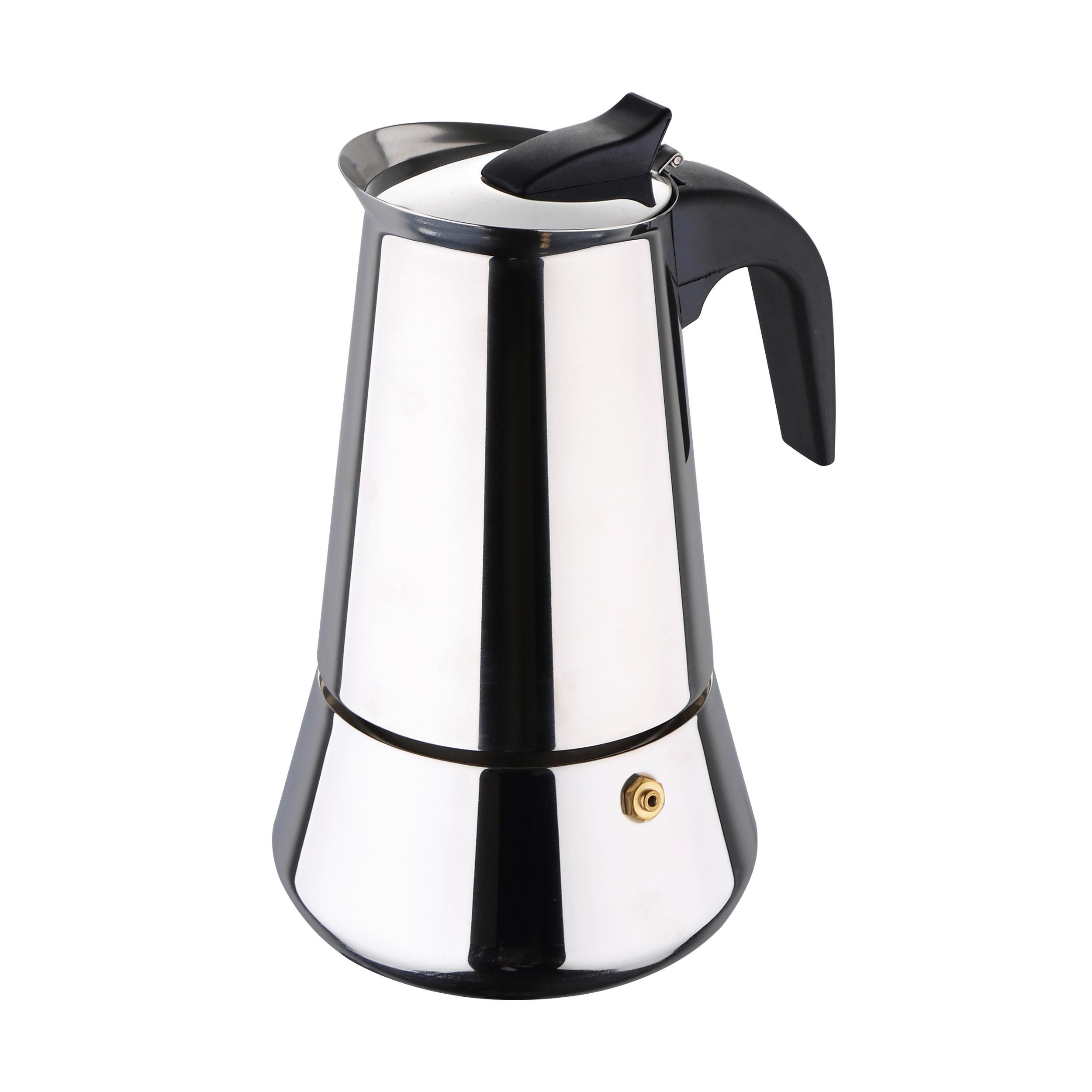 Espressokocher Barista ca. 450ml - Edelstahlfarben, MODERN, Kunststoff/Metall (12,7/21,5cm)