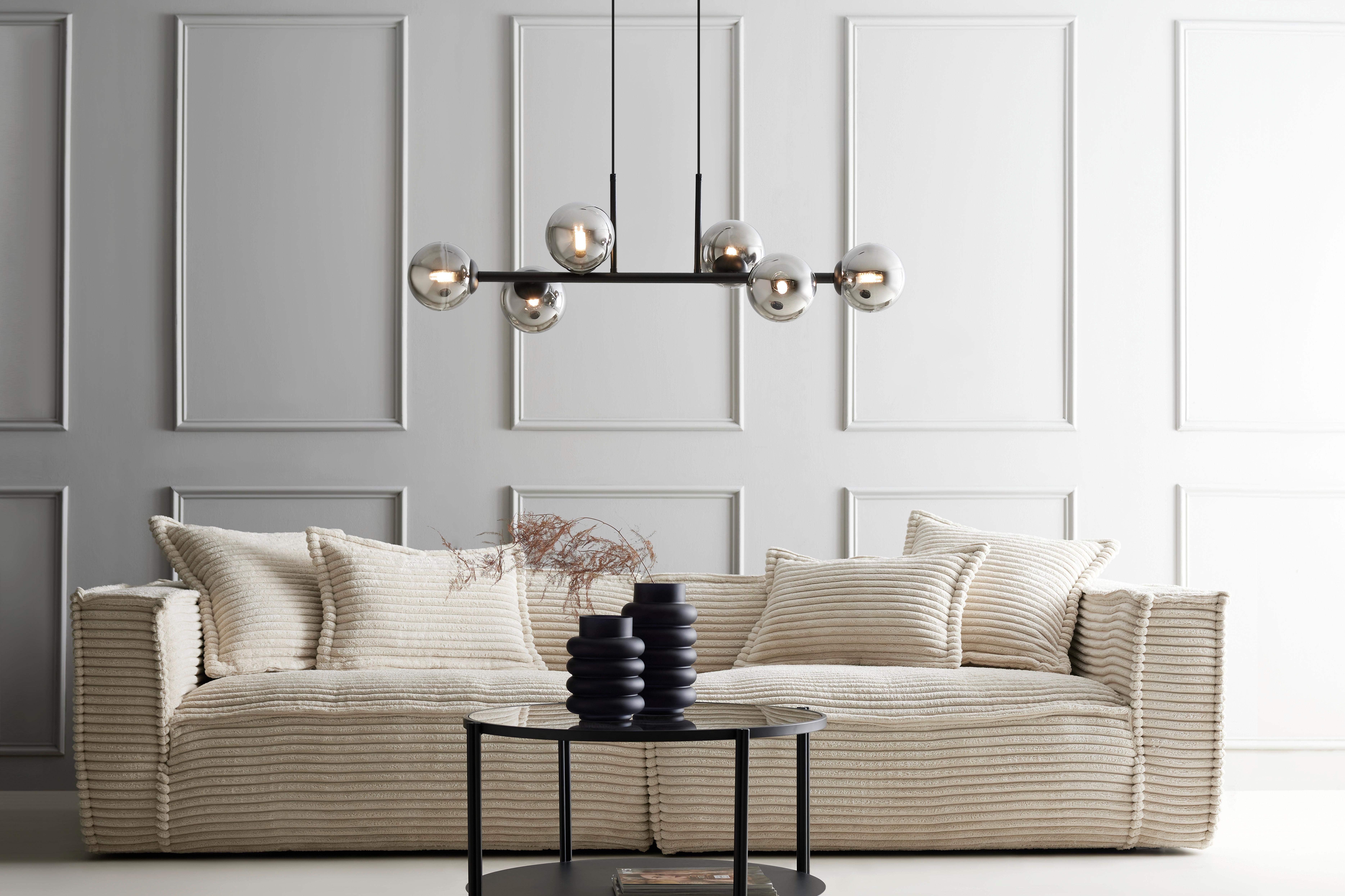 HÄNGLAMPA LISIB - kromfärg/svart, Modern, metall/glas (85cm) - Mömax