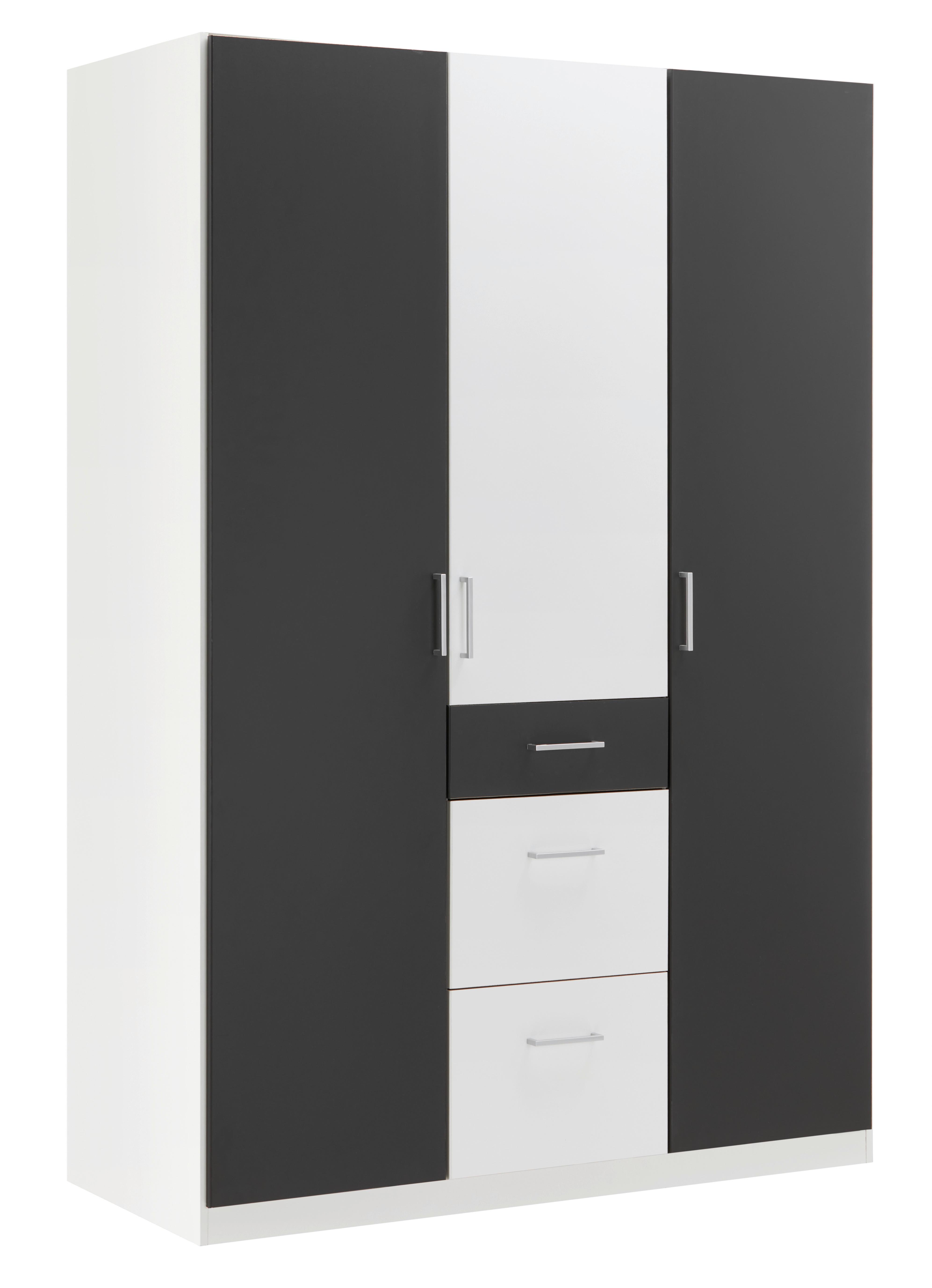 Ormar S Klasičnim Vratima Click - bijela/boje grafita, Konvencionalno, drvni materijal/plastika (135/199/58cm) - Modern Living