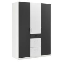 Ormar S Klasičnim Vratima Click - bijela/boje grafita, Konvencionalno, drvni materijal/plastika (135/199/58cm) - Modern Living