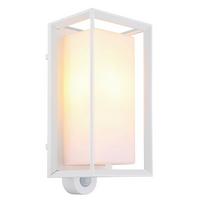 AUSSENLEUCHTE 31982WS SENSOR - Weiss, Konventionell, Kunststoff/Metall (13/12,2/28cm) - Globo