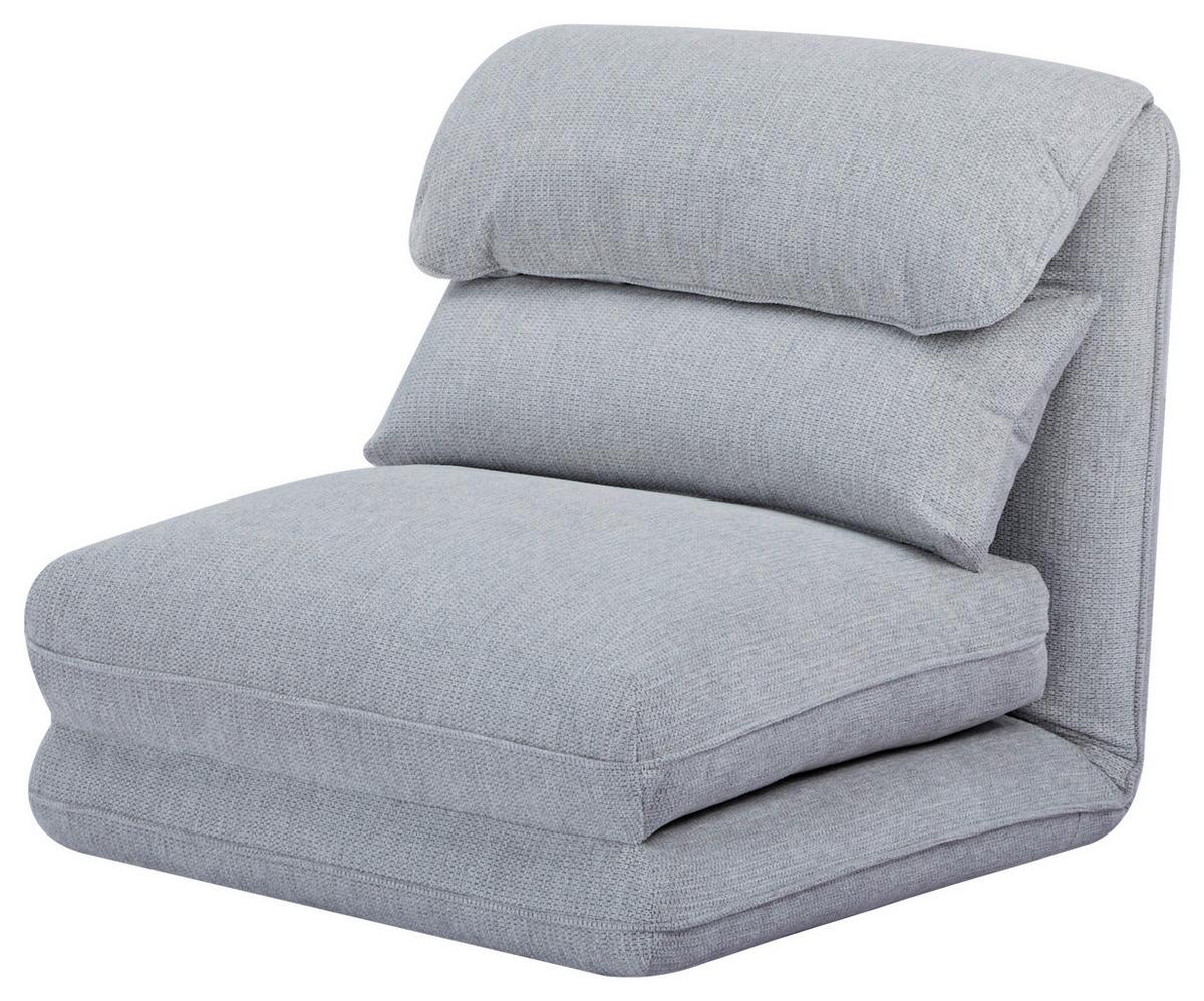 Fotelj Verve, Svetlo Siva, Funkcija Ležišča - svetlo siva, Design, kovina/tekstil (78/72/85cm) - Livetastic