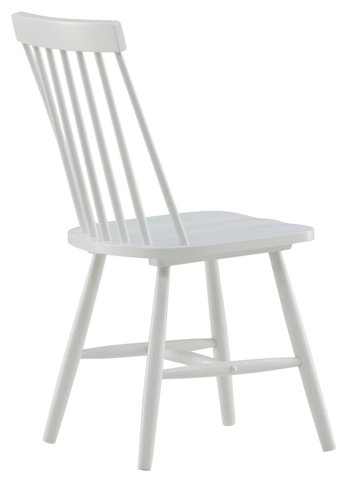 STUHL-SET LÖNNEBERGA - Weiß, Design, Holz (43/87/55cm) - Livetastic