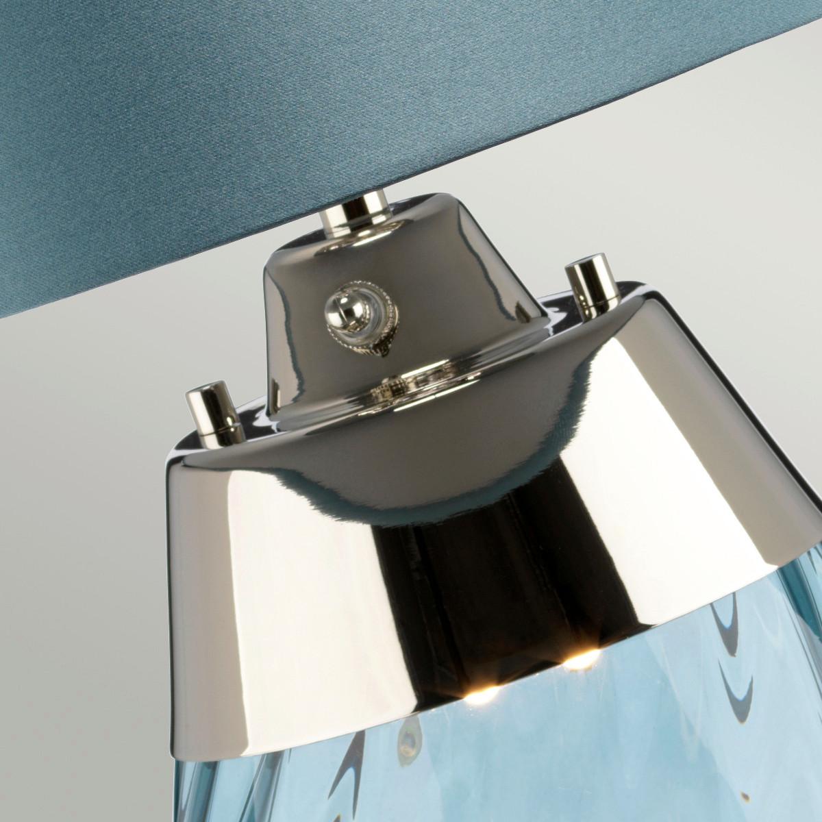Asztali Lámpa Lena-Tl-S-Blue - kék, Konventionell (35/60.5cm) - Elstead Lighting