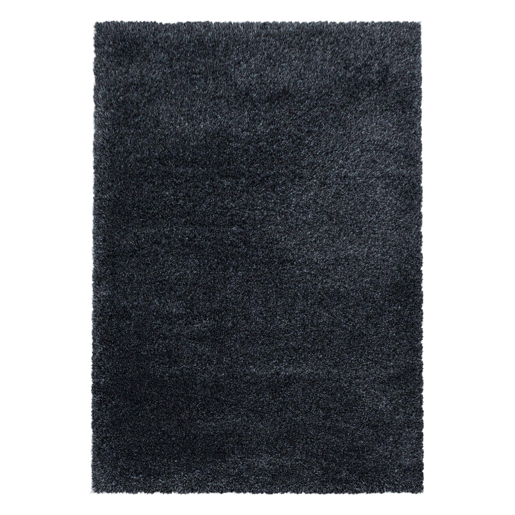 Hochflorteppich Fluffy Anthrazit ca. 160x230cm - Anthrazit, Basics, Textil (160/230cm)