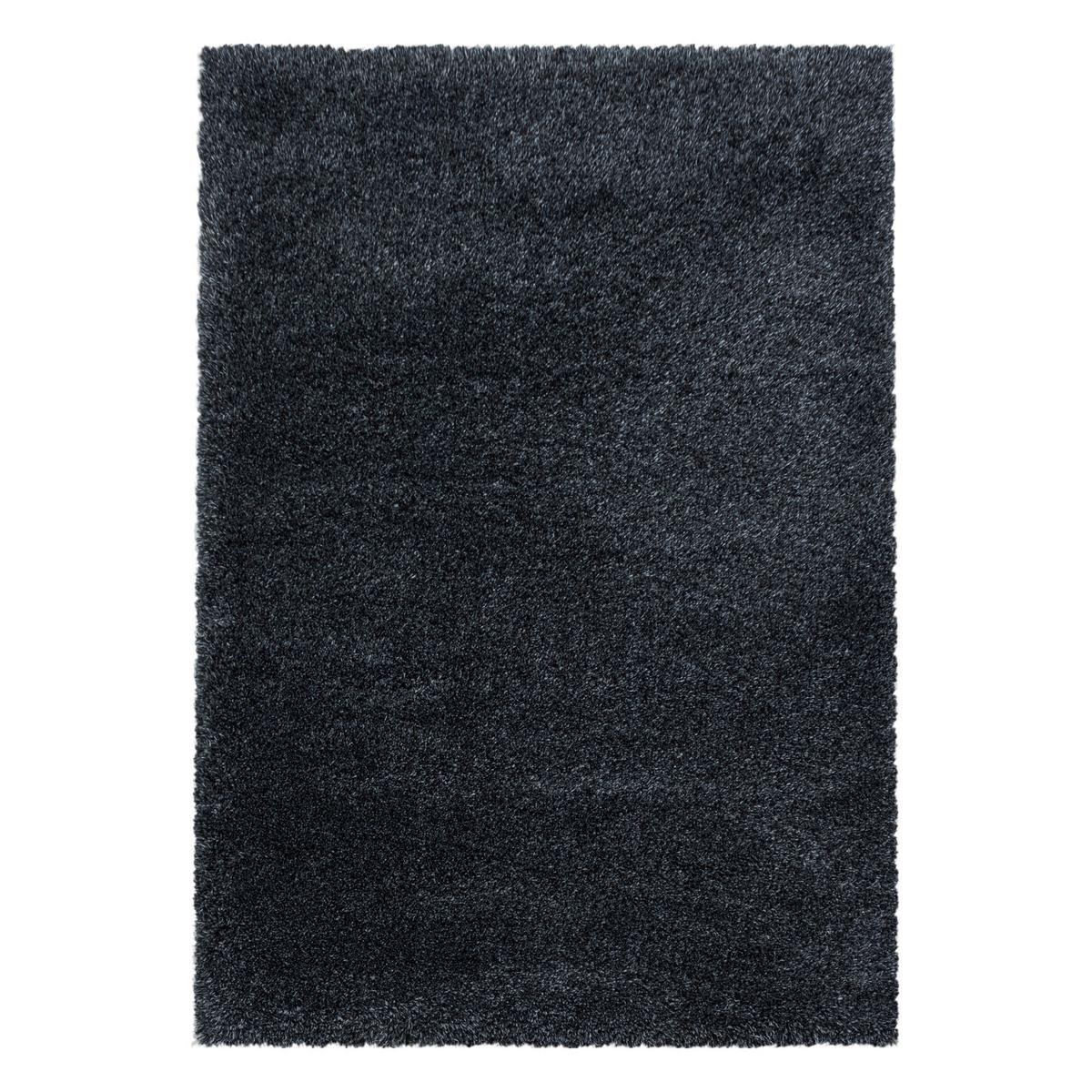Hochflorteppich Fluffy Anthrazit ca. 160x230cm - Anthrazit, Basics, Textil (160/230cm)