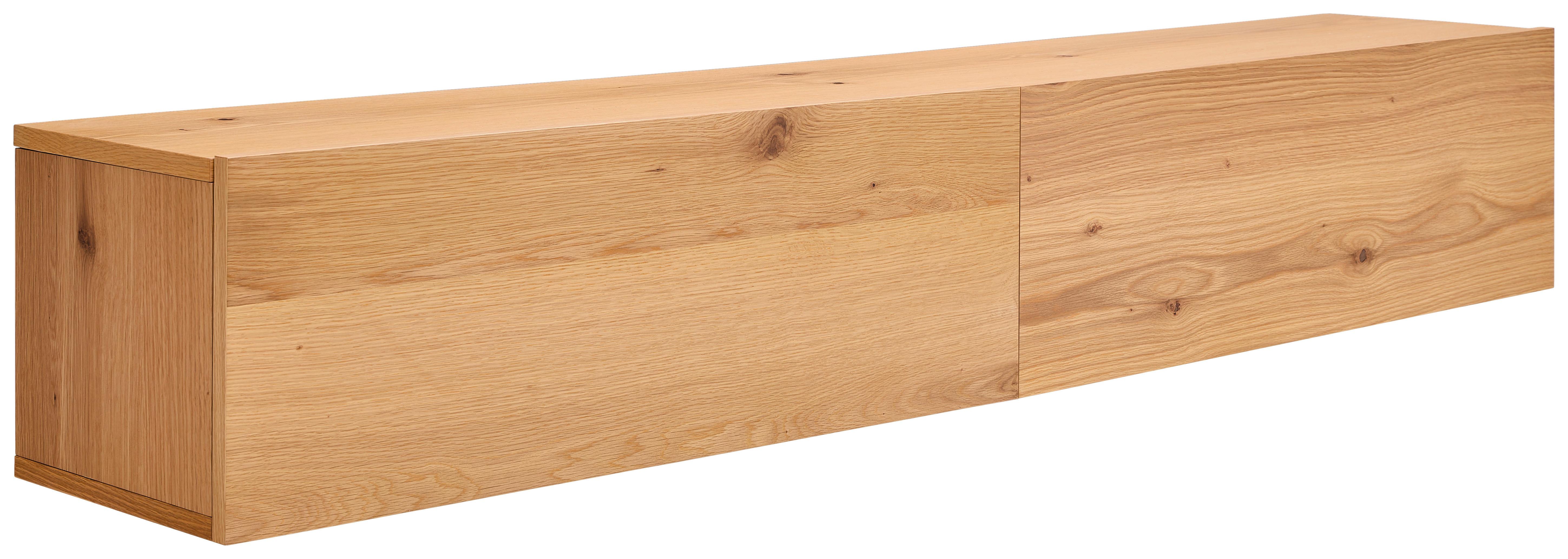 KOMODA NISKA FRANKA - kolor naturalny, Design, materiał drewnopochodny/drewno (180/33/30cm) - MID.YOU