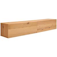 KOMODA NISKA FRANKA - kolor naturalny, Design, materiał drewnopochodny/drewno (180/33/30cm) - MID.YOU