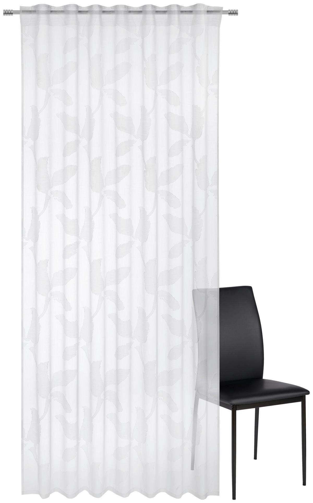 ZASŁONA GOTOWA TATLI - biały, Basics, tworzywo sztuczne (140/245cm) - Esposa