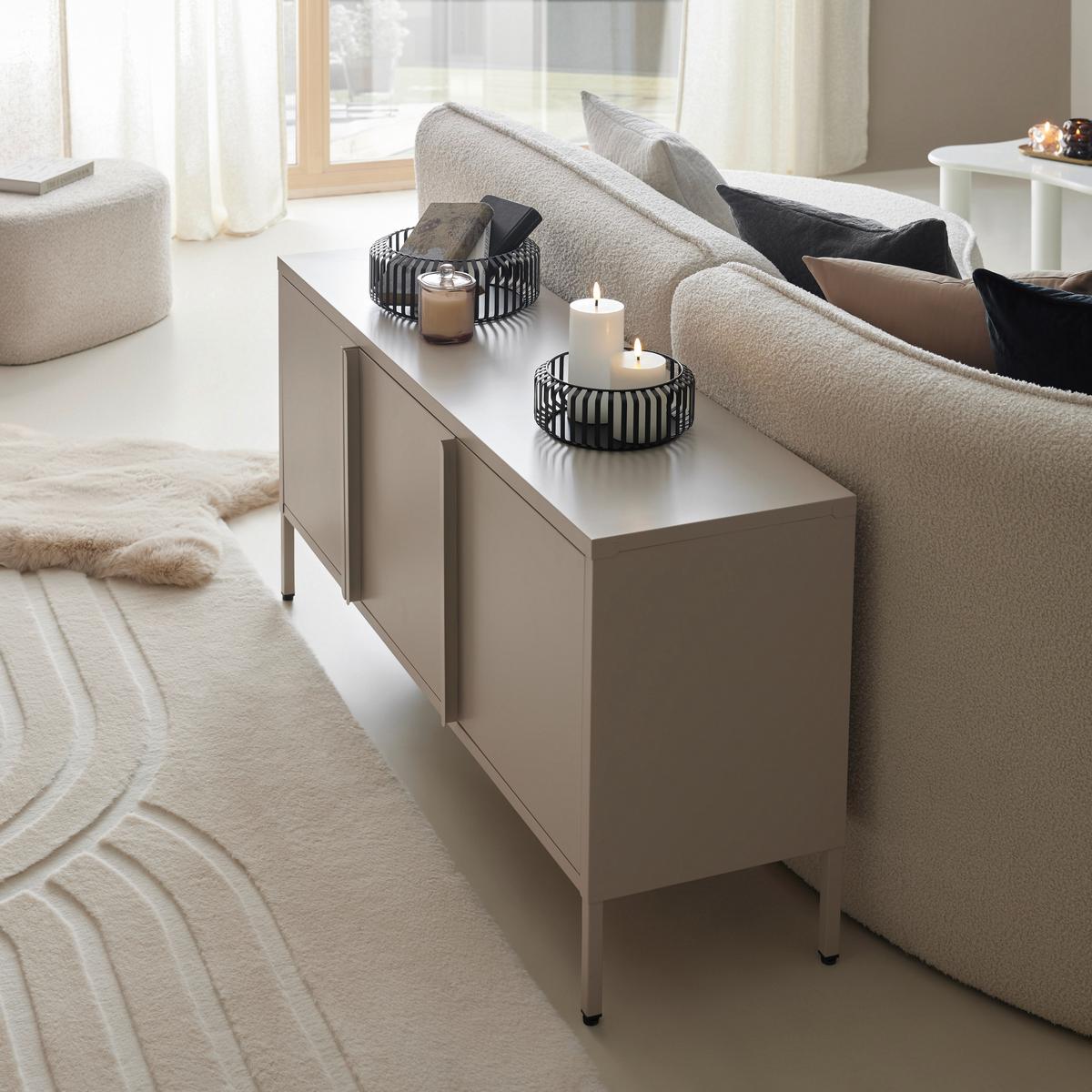 Lowboard Floyd Beige - Beige, MODERN, Metall (130/60/35cm) - Mömax