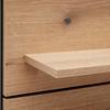 VÄGGHYLLA MATEO - svart/ekfärgad, Modern, trämaterial (50/95,5/18,2cm) - Mömax