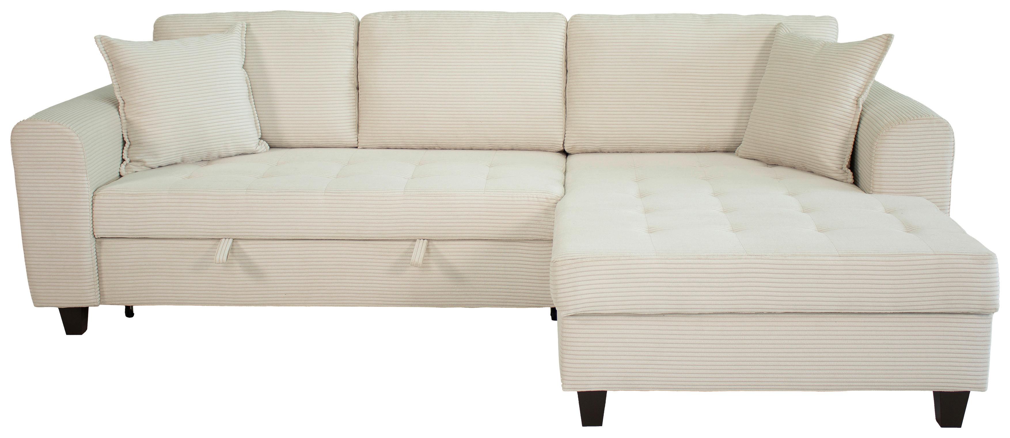 Ugaona Garnitura Moritz - krem, Trendi, tekstil (265/155cm)