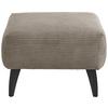Hocker Colori Graubraun Cord - Graubraun/Schwarz, MODERN, Holz/Textil (66/44/66cm) - MID.YOU
