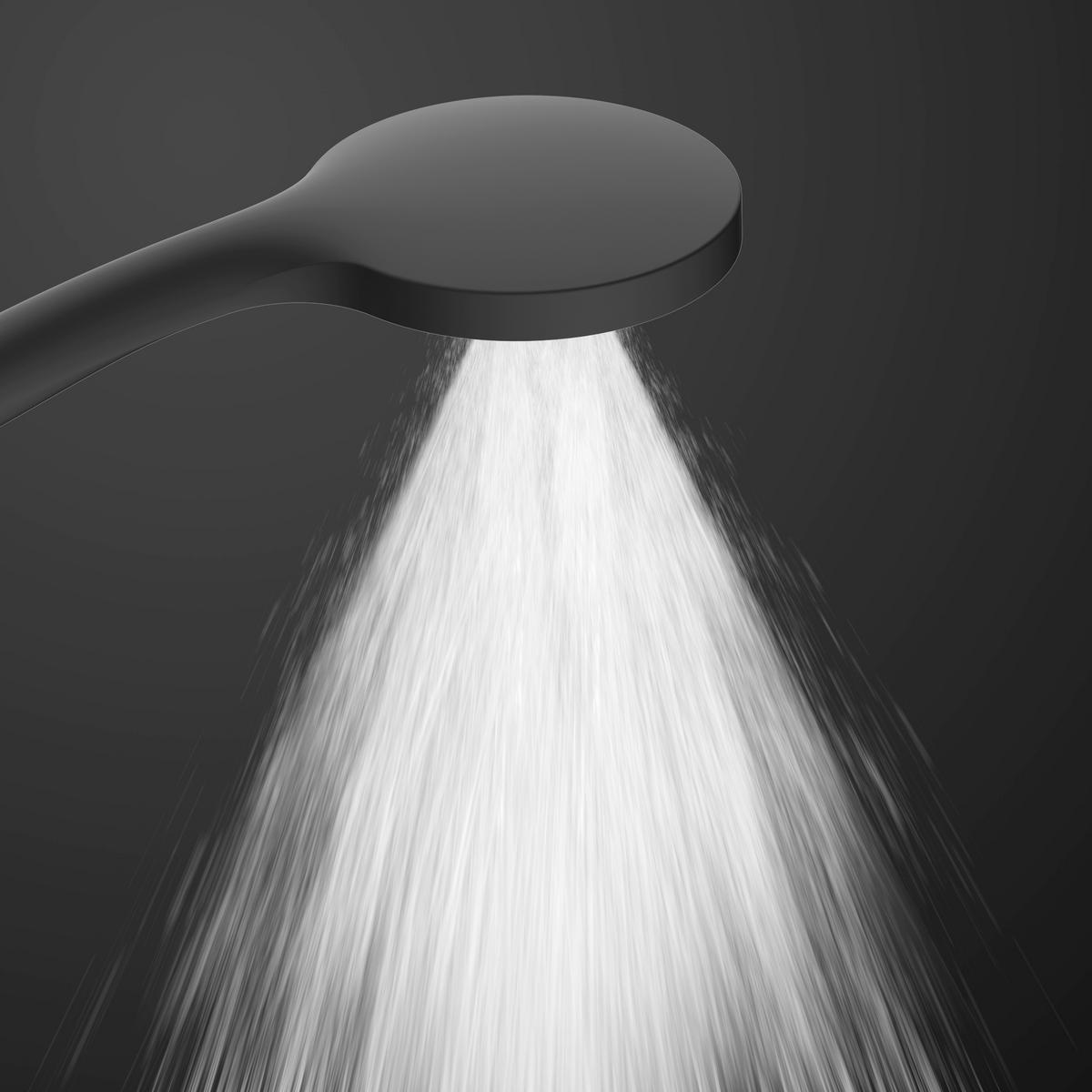 ZESTAW NATRYSKOWY 64926 - czarny, Basics, tworzywo sztuczne/metal (11,2/70/13cm) - Schütte