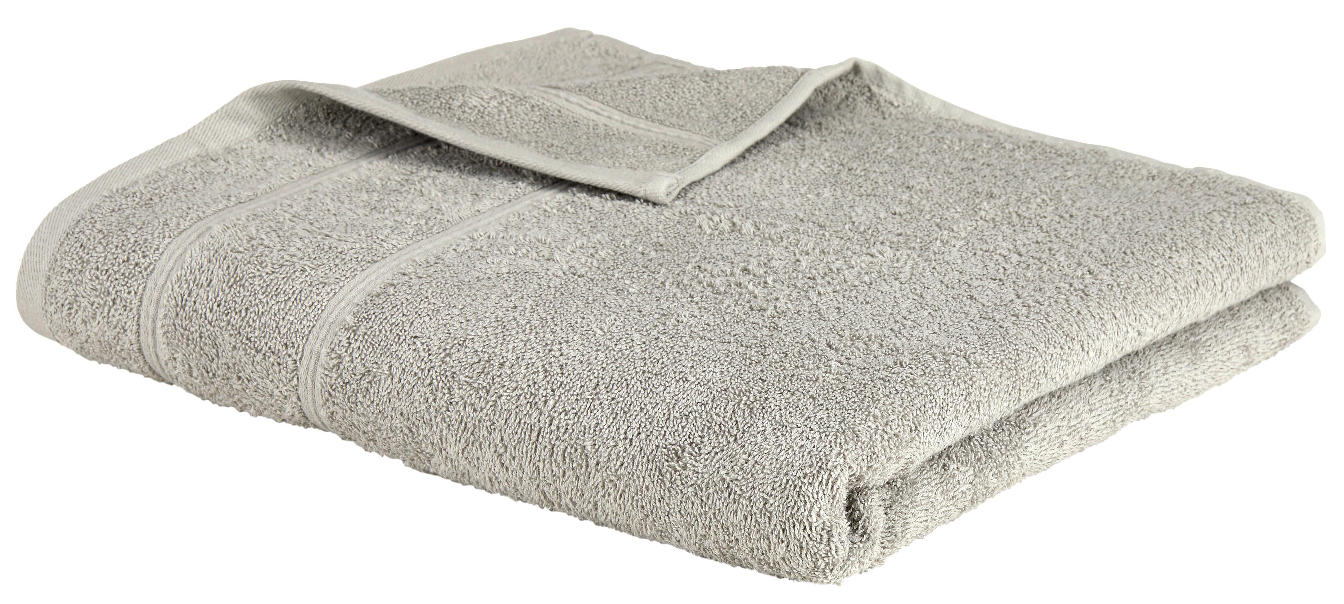 Duschtuch Melanie in Hellgrau ca. 70x140cm - Hellgrau, Textil (70/140cm) - Modern Living