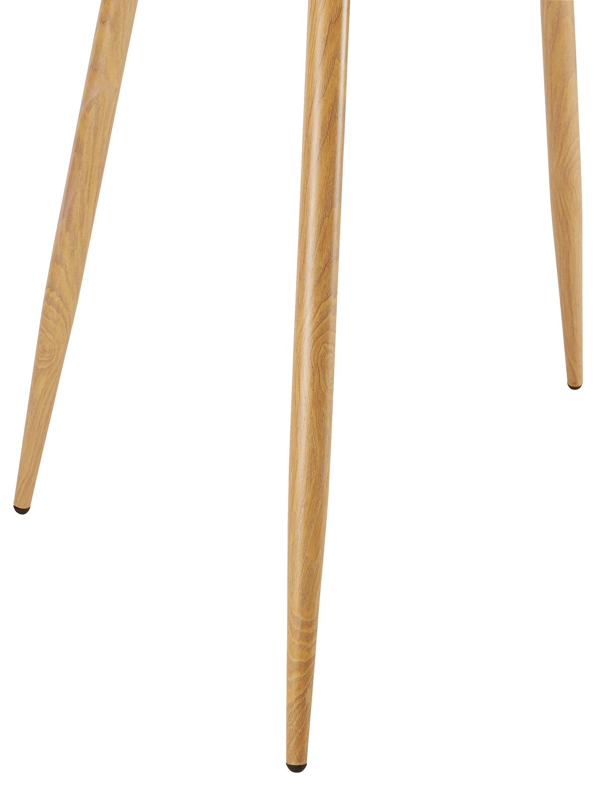 Jedilna Miza John, Bela, Ø 110 Cm - barve hrasta/bela, Moderno, kovina/les (110/76cm) - Bessagi Home