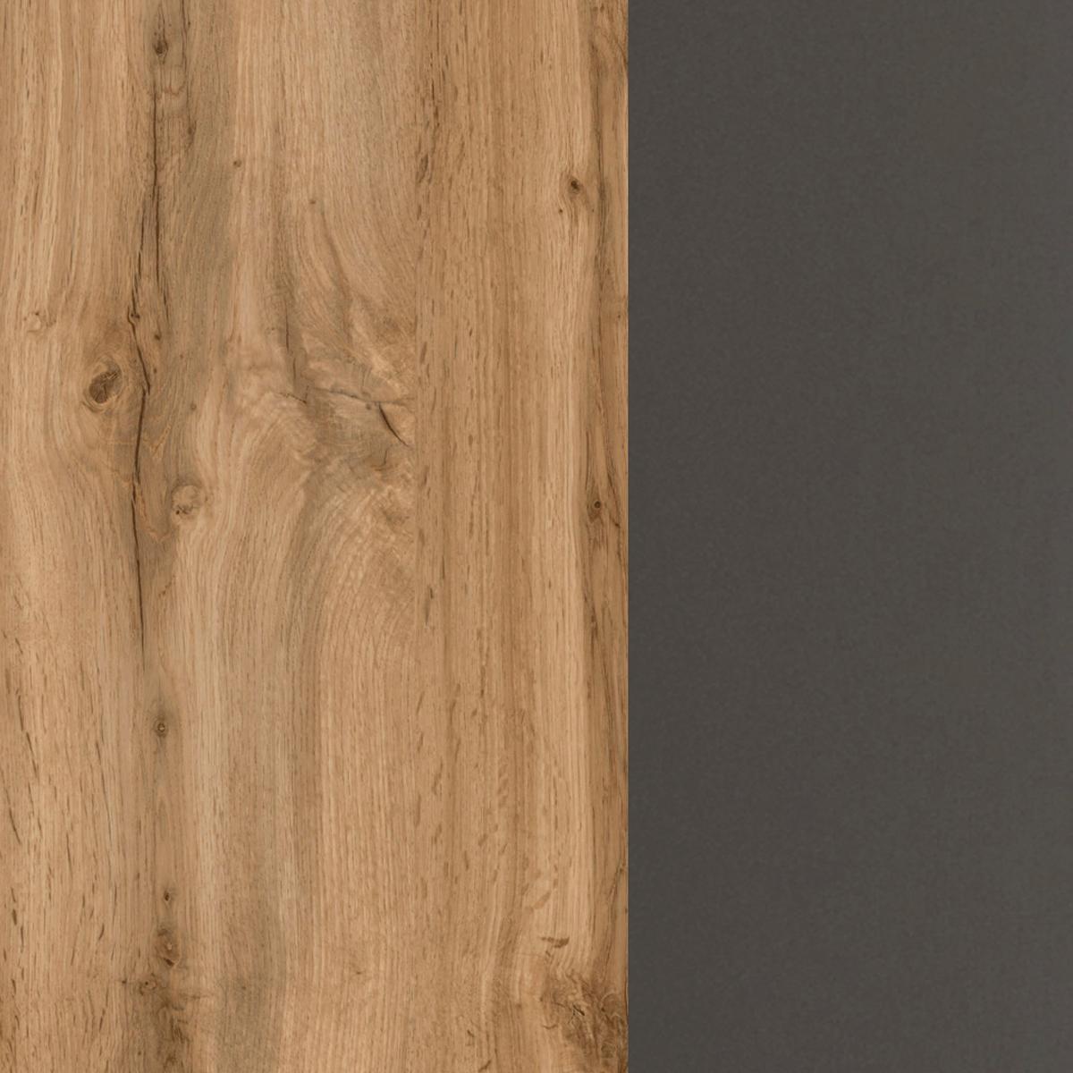 Küchenblock Sorrento ohne Geräte ca. 270 cm Eichefarben - Eichefarben/Anthrazit, MODERN, Holzwerkstoff (270/200/60cm) - Held