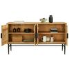SIDEBOARD GATSBY - ljusbrun/svart, Lifestyle, metall/trä (175/90/45cm) - Mömax