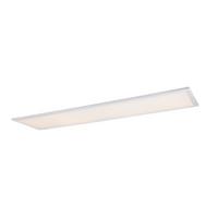 LED-Deckenleuchte Rosi max. 40 Watt - Opal/Weiß, Basics, Kunststoff/Metall (120/30/5,5cm) - Globo