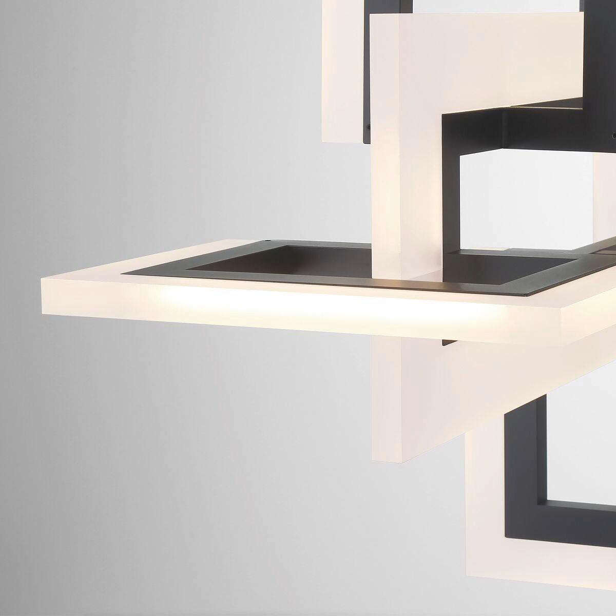 LED Függőlámpa Qn-Inizio-Lp-M-Bk - fekete, Design, műanyag/fém (50/122,8/23,1cm) - Elstead Lighting