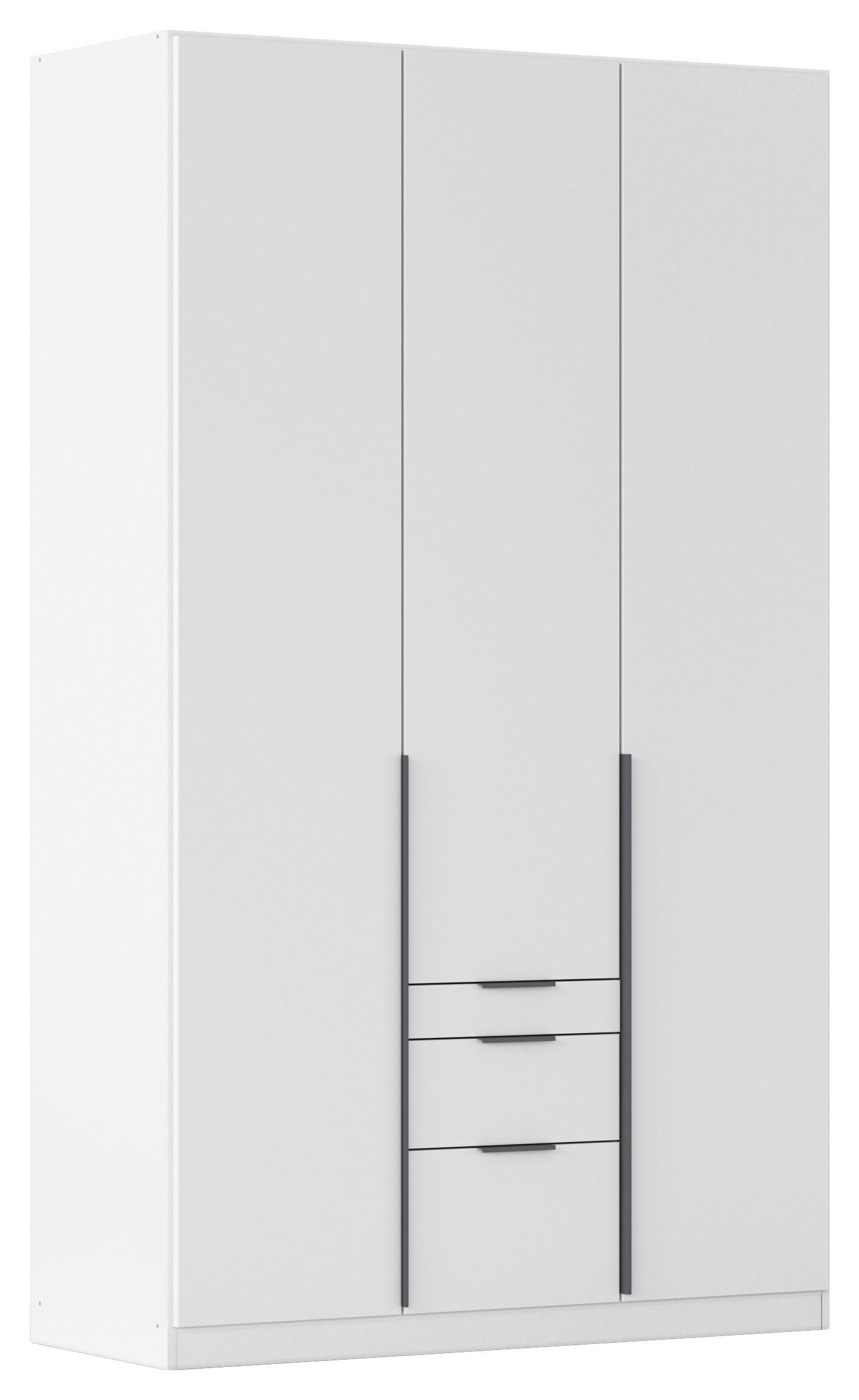 Ormar S Klasičnim Vratima Alabama - bijela/siva, Moderno, drvni materijal/metal (136/229/54cm) - Modern Living