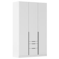 Ormar S Klasičnim Vratima Alabama - bijela/siva, Moderno, drvni materijal/metal (136/229/54cm) - Modern Living