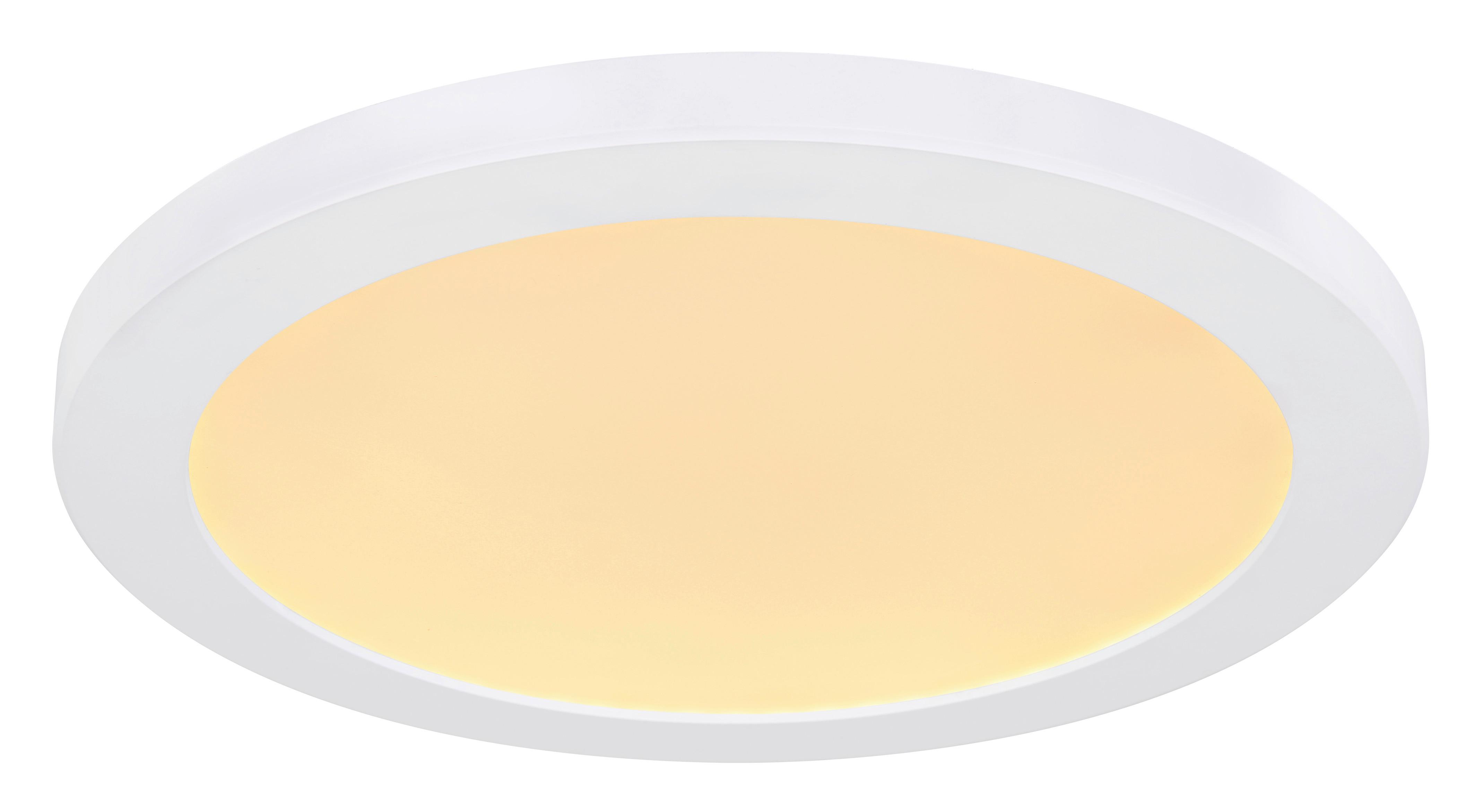 LED-Deckenleuchte Lasse max. 24 Watt - Opal/Weiß, Kunststoff (29,8/1,8cm)