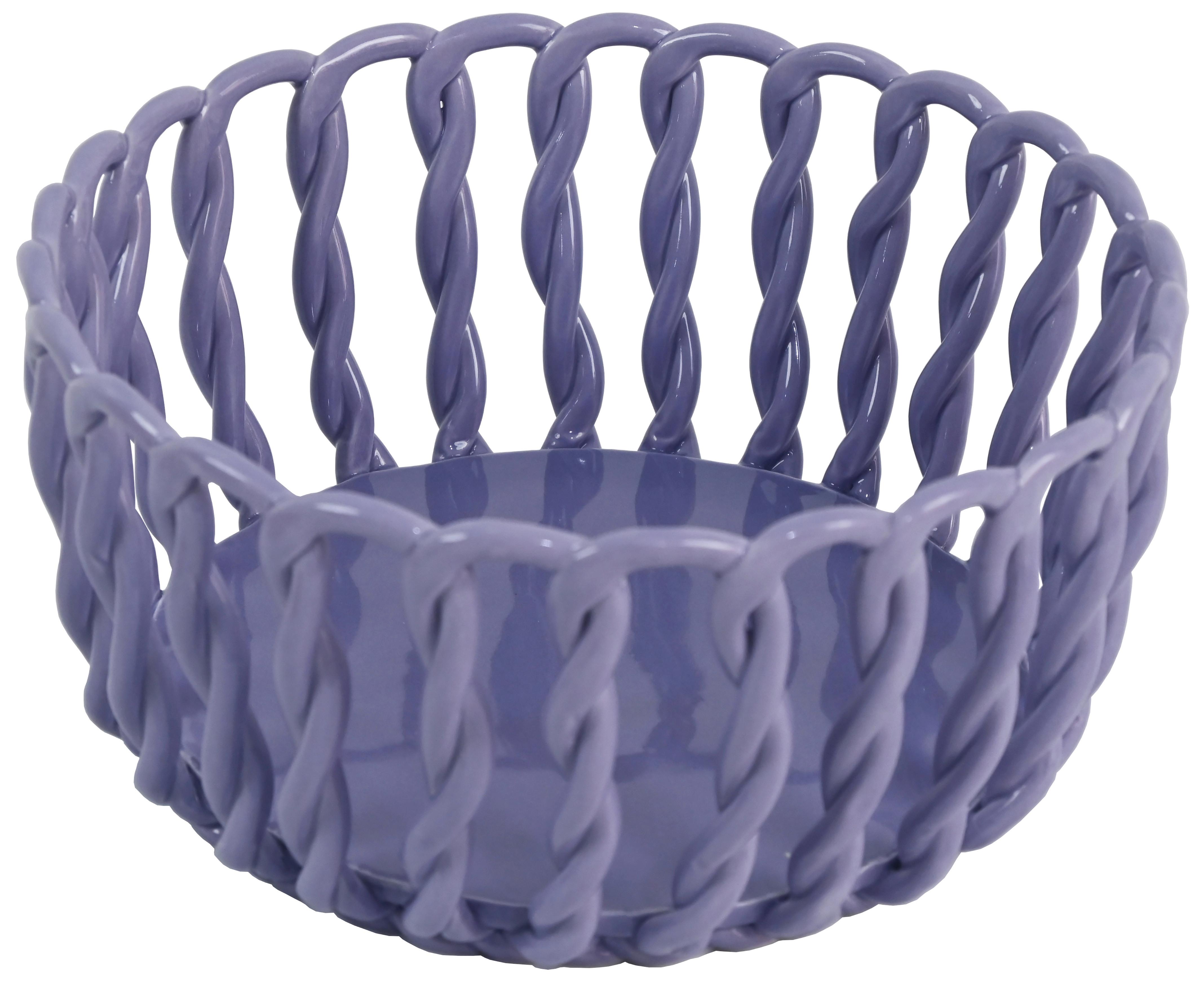 Obstschale Candy Colros - L Lila - Lila, MODERN, Keramik (25/12cm) - Mömax
