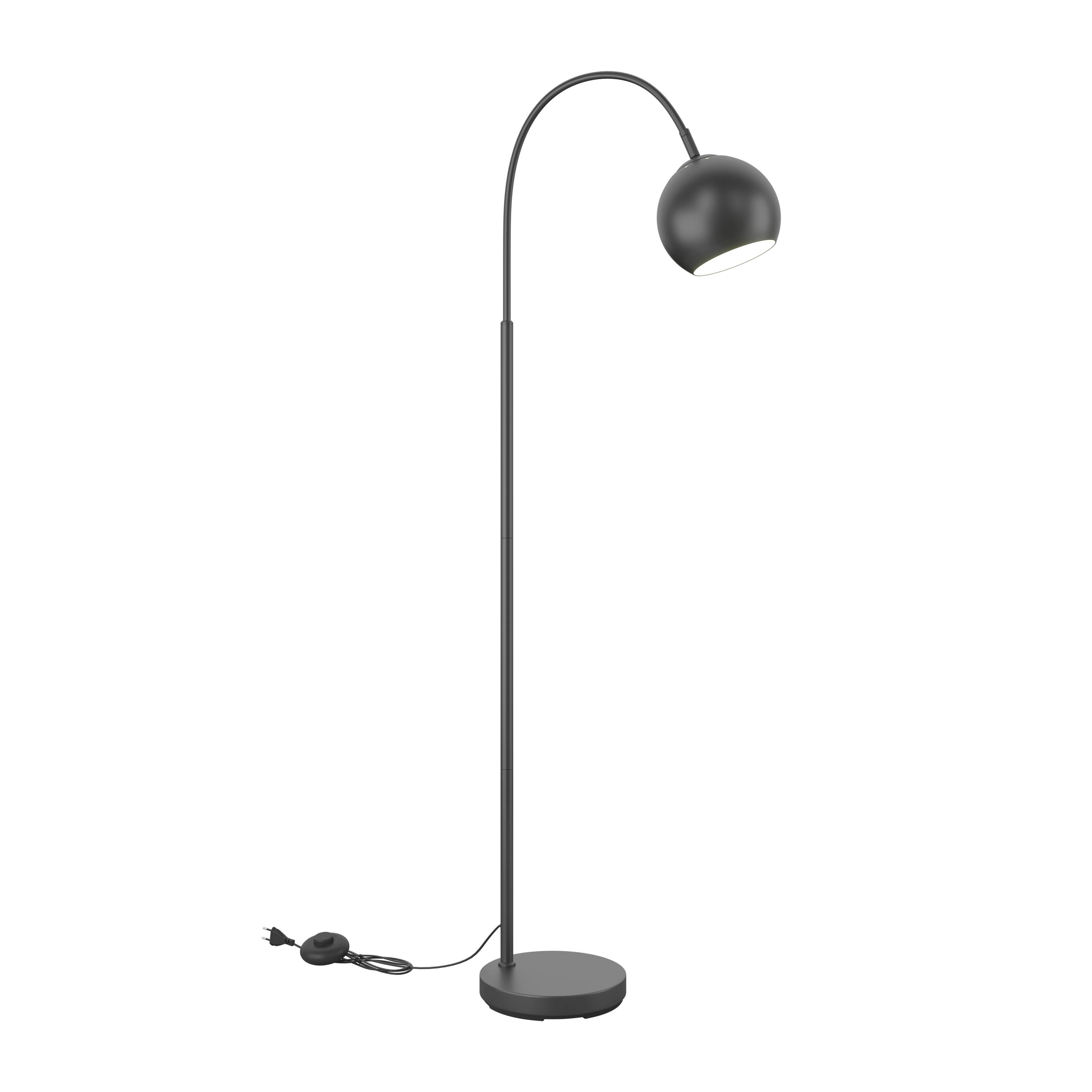 LAMPA STOJĄCA 24779B BENNO - czarny, Basics, tworzywo sztuczne/metal (46/25/150cm)