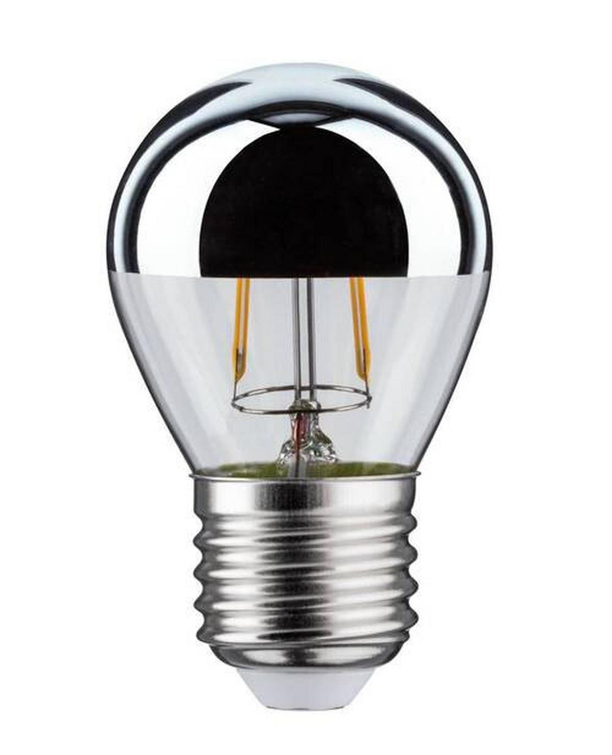 LED-Leuchtmittel 28664 max. 2,6 Watt - Klar/Silberfarben, Basics, Glas (7,2cm) - Paulmann