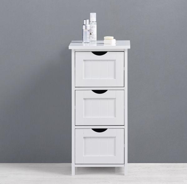 UNTERSCHRANK Weiß 'Bianca' - Weiß, MODERN, Holz (30/63/30cm) - Bessagi Home